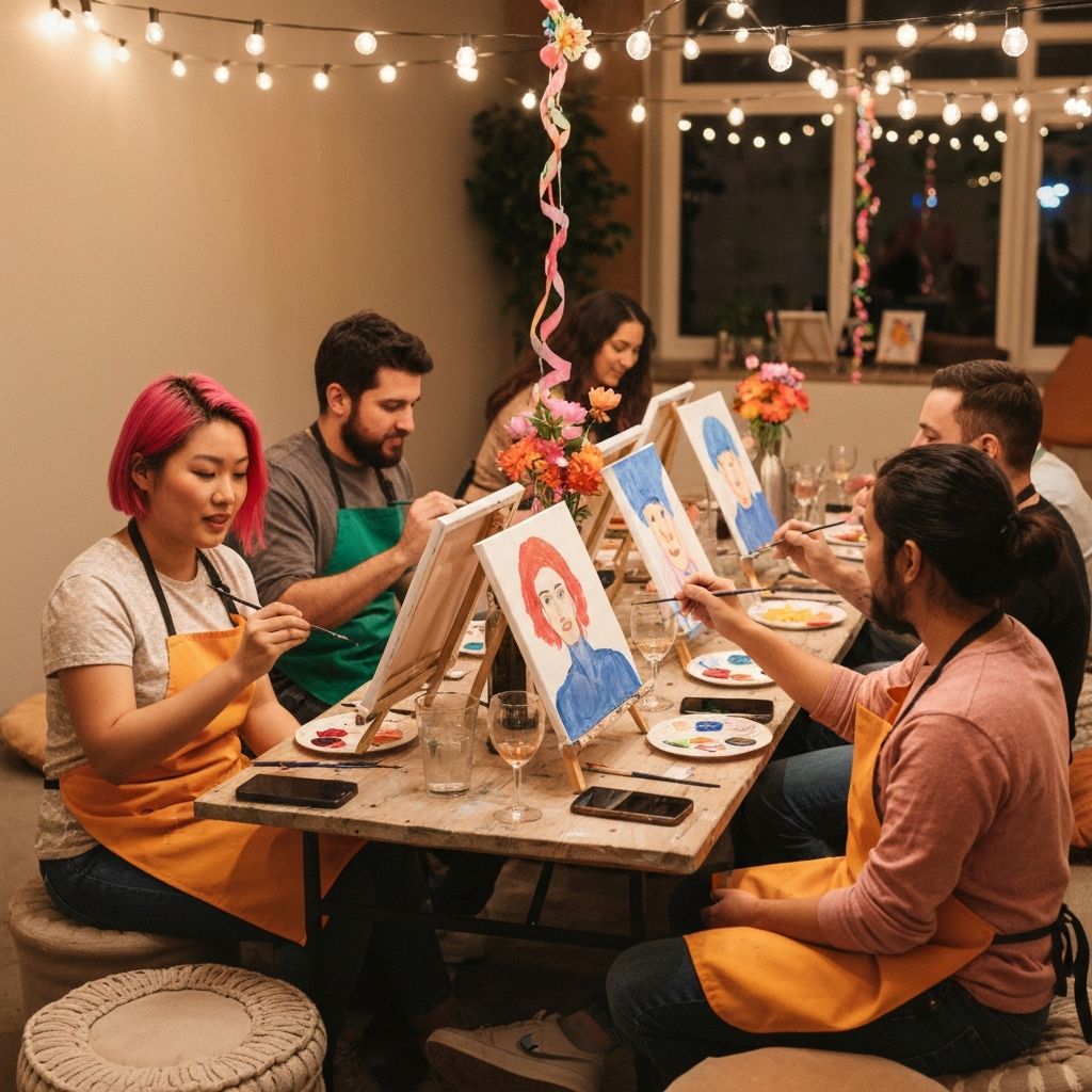 Evento de pintura grupal